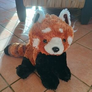 Fiesta Plush Red Panda with Black and White Details